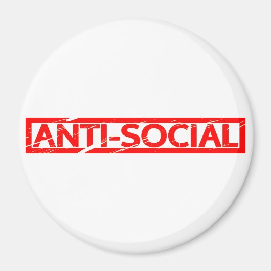Anti-sociaal Stempel Magneet (Voorkant)