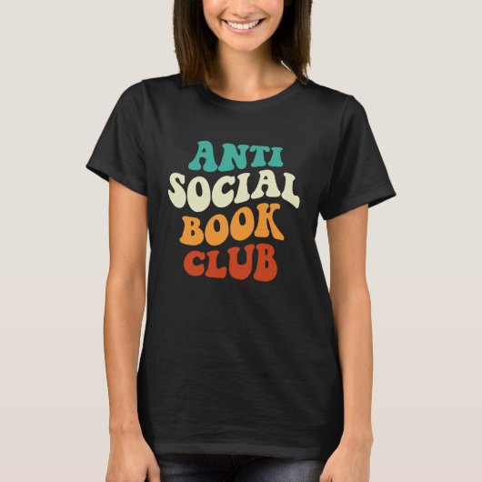 Anti Social Book Club Apparel Retro Groovy T-shirt (Voorkant)