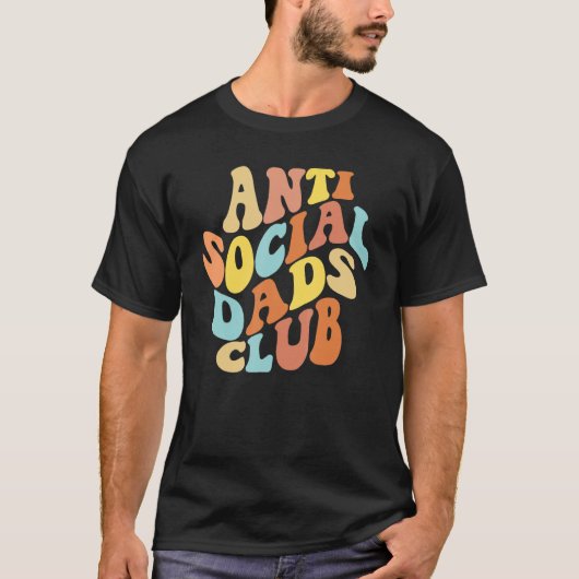 Anti Social Dads Club Introvert Heren Anti-Sociaal T-shirt (Voorkant)