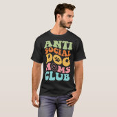 ANTI SOCIAL DOG MOMS CLUB on back T-shirt (Voorkant volledig)