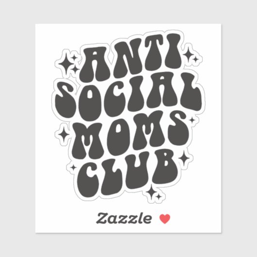 Anti-Social Moms Club Sticker (Vel)