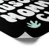 Anti Social Muscle Mommy Club Gym Funny Tee Bodybu Poster (Hoek)