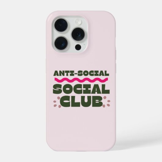 Anti-Social Social Club Iphone Case iPhone Hoesje (Achterkant)