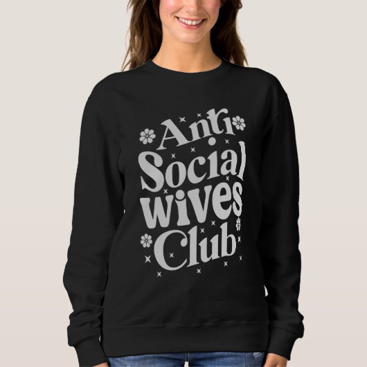Anti Social Wives Club Retro Trui (Voorkant)