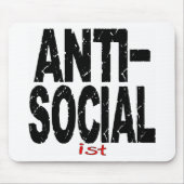Anti-sociale analist (antisocialist) muismat (Voorkant)