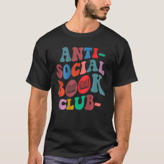 Anti-sociale boekenclub achteraan t-shirt