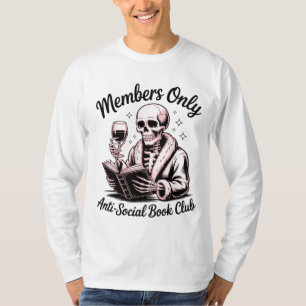 Anti-sociale boekenclub t-shirt