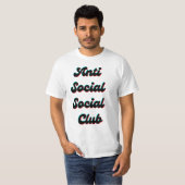 Anti-sociale club t-shirt (Voorkant volledig)