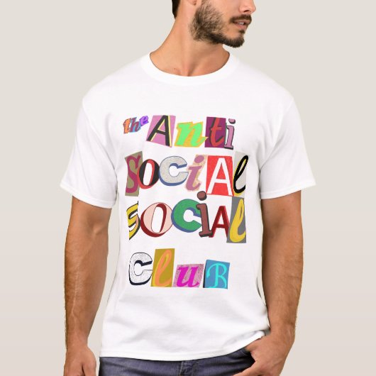 Anti-sociale club t-shirt (Voorkant)