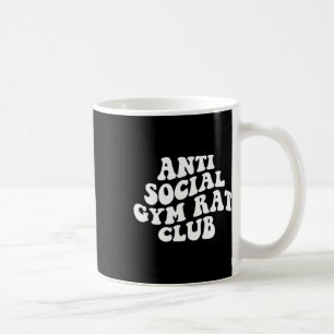 Anti Sociale Gym Rat Club Grappige Gym Fitness Bod Koffiemok