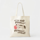 Anti-sociale kitty cat tote bag (Voorkant)