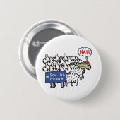 Anti-sociale media ronde button 5,7 cm (Voorkant /achterkant)