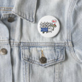 Anti-sociale media ronde button 5,7 cm (In situ)
