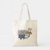 Anti-sociale media tote bag (Achterkant)