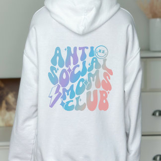 Anti-sociale Moeders Club Trendy Gift Hoodie