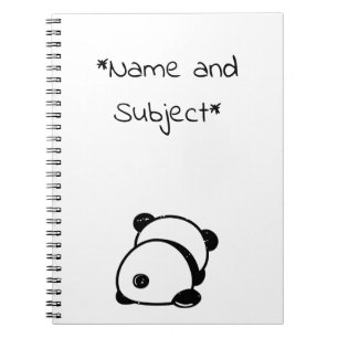 Anti-sociale Panda-Beer laptop Notitieboek