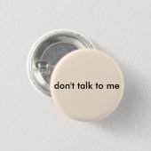 Anti-sociale praat niet tegen me Button (Voorkant /achterkant)