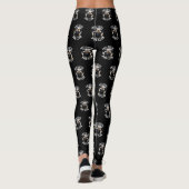 Anti Sociale Pug Club Fawn Pug Patroon Leggings (Achterkant)