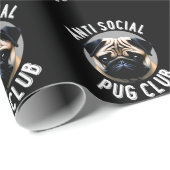 Anti-sociale Pug Club Verpakkingsdocument Cadeaupapier (Rol Hoek)