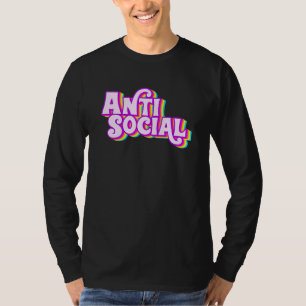 Anti-sociale regenboog Introverte Homebody T-shirt