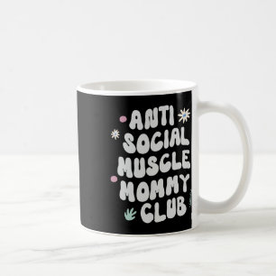 Anti Sociale Spier Moeder Club Gym Fun T-shirt Bod Koffiemok