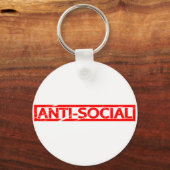 Anti-sociale stempel sleutelhanger (Voorkant)
