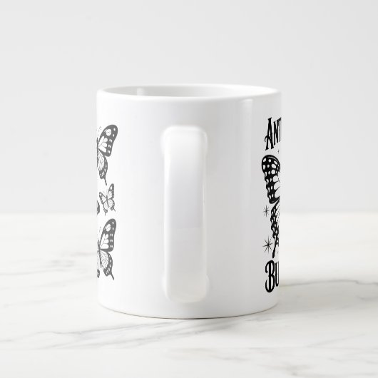 Anti-sociale vlinder introvert cup speciale Mok (Achterkant)