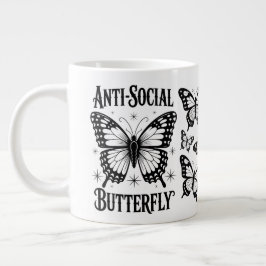 Anti-sociale vlinder introvert cup speciale Mok