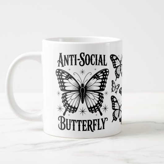 Anti-sociale vlinder introvert cup speciale Mok (Links)
