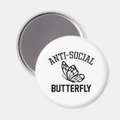Anti-sociale vlinder magneet (Voorkant / Achterkant)