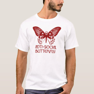 Anti-sociale vlinder t-shirt