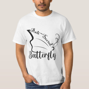 Anti-sociale vlinder t-shirt