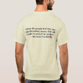 Anti-socialisme Ben Franklin T-shirt (Achterkant)