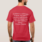 Anti-socialistisch t-shirt (Achterkant)