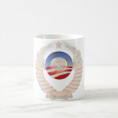 Anti-socialistische verklaring Krem & Obama logo's Koffiemok (Center)