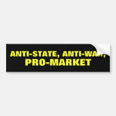 Anti-staat Bumpersticker (Voorkant)