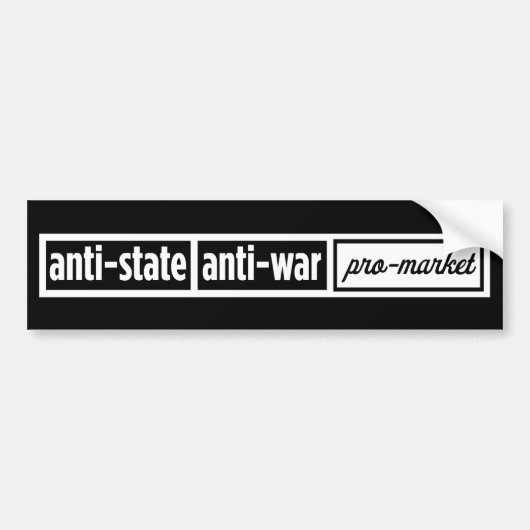 Anti-statelijke Bumpersticker (Voorkant)