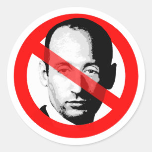 Anti Stephen Miller stak zijn gezicht uit Ronde Sticker