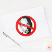 Anti Stephen Miller stak zijn gezicht uit Ronde Sticker (Envelop)