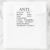 Anti-sticker Vierkante Sticker (Tas)