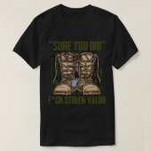 Anti Stolen Valor Camo Proud Militaire Veteraan Ca T-shirt (Design voorkant)