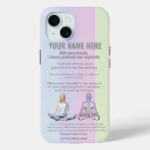 ANTI-Stress I CHOOSE GRATITUDE OVER NEGATIVITY Case-Mate iPhone Case (Achterkant)