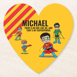 ANTI-STRESS KIDS HERO SUPERHERO POWER  KARTONNEN ONDERZETTERS