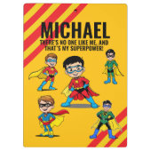 ANTI-STRESS KIDS HERO SUPERHERO POWER RED KLEMBORD (Achterkant)