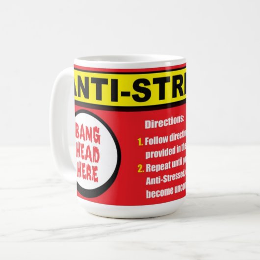 Anti-Stress Kit Bang Head Hier Mok (Voorkant links)