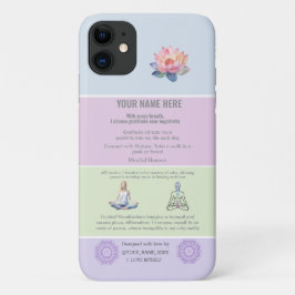 ANTI-Stress loto FLOWER YOGA CHAKRA PEACE Case-Mate iPhone Case