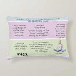 ANTI-STRESS RELAX CALM Meditation PEACE Accent Kussen