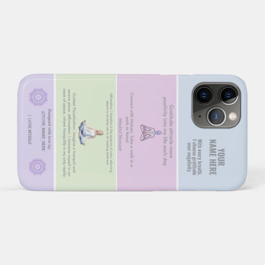 ANTI-Stress with every breath I choose gratitude Case-Mate iPhone Case (Achterkant (horizontaal))