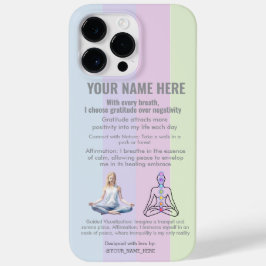 ANTI-Stress YOGA CHAKRA PEACE  GRATITUDE Case-Mate iPhone 14 Pro Max Hoesje