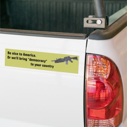 Anti-struik Bumpersticker (Op Truck)